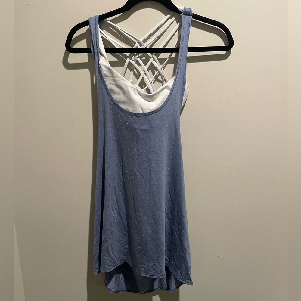 Lululemon Open Back Tank Top with Built in Sports Bra